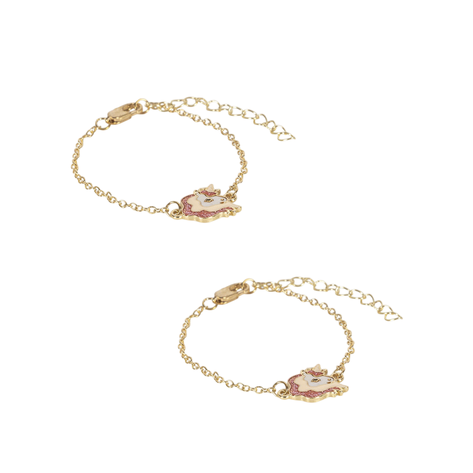 Armbänder 2-er Set Unicorn Bestie Gold