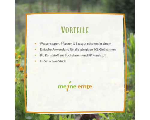 Gieterbevestiging voor 10 liter gieters, 2 stuks, bioplastic, groen