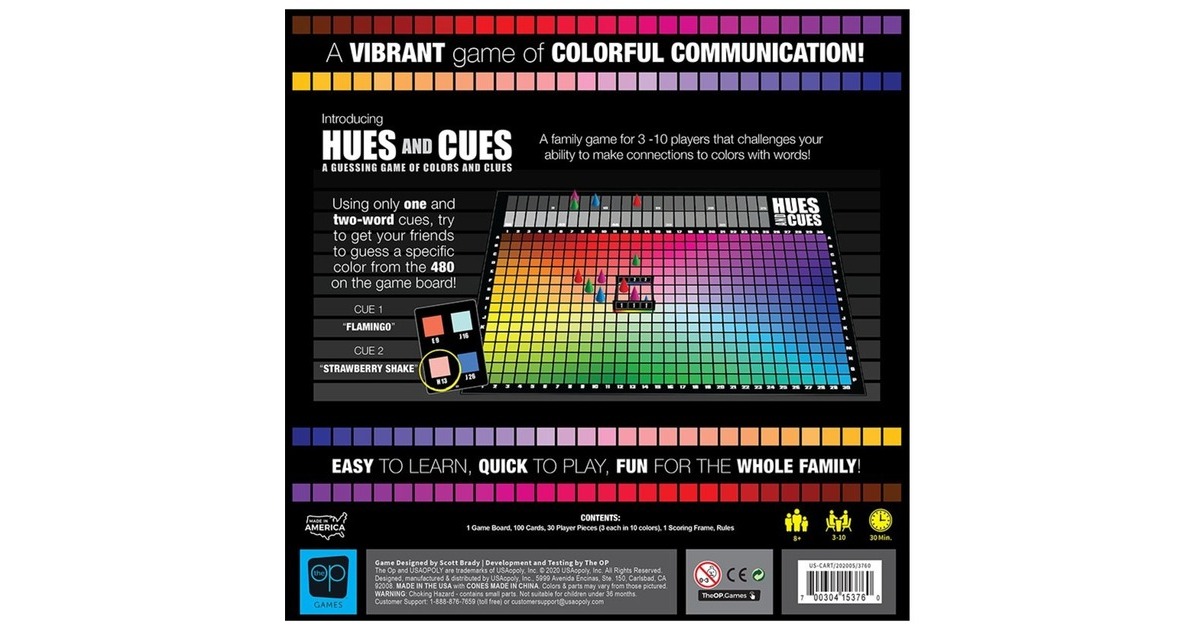 European Player NetworkHues and Cues Bordspel  (Engels, 3 - 6 spelers, 30 minuten, Vanaf 8 jaar)
