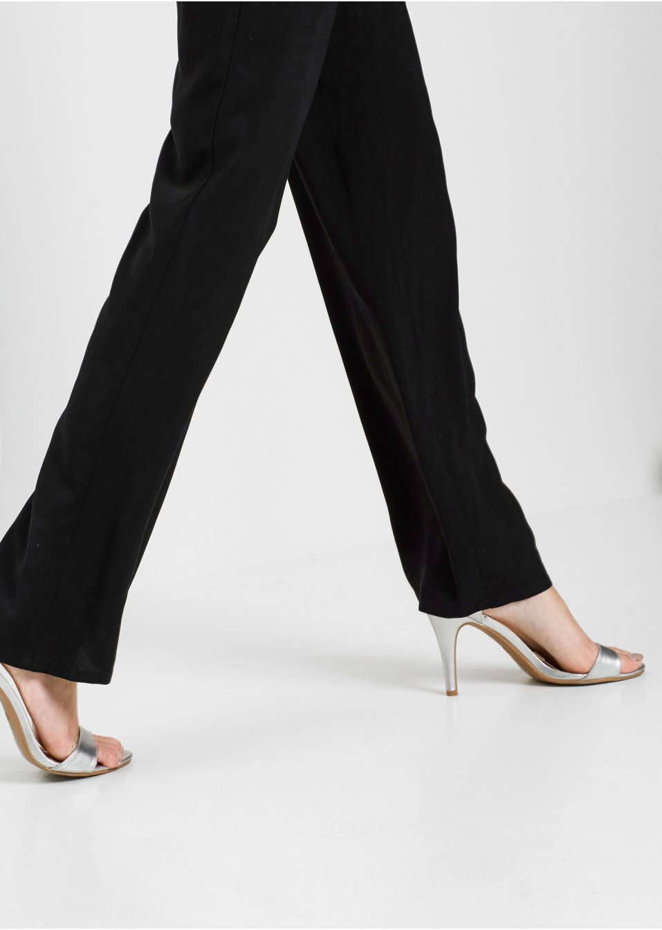 Pantalon à taille élastiquée imprimé en viscose