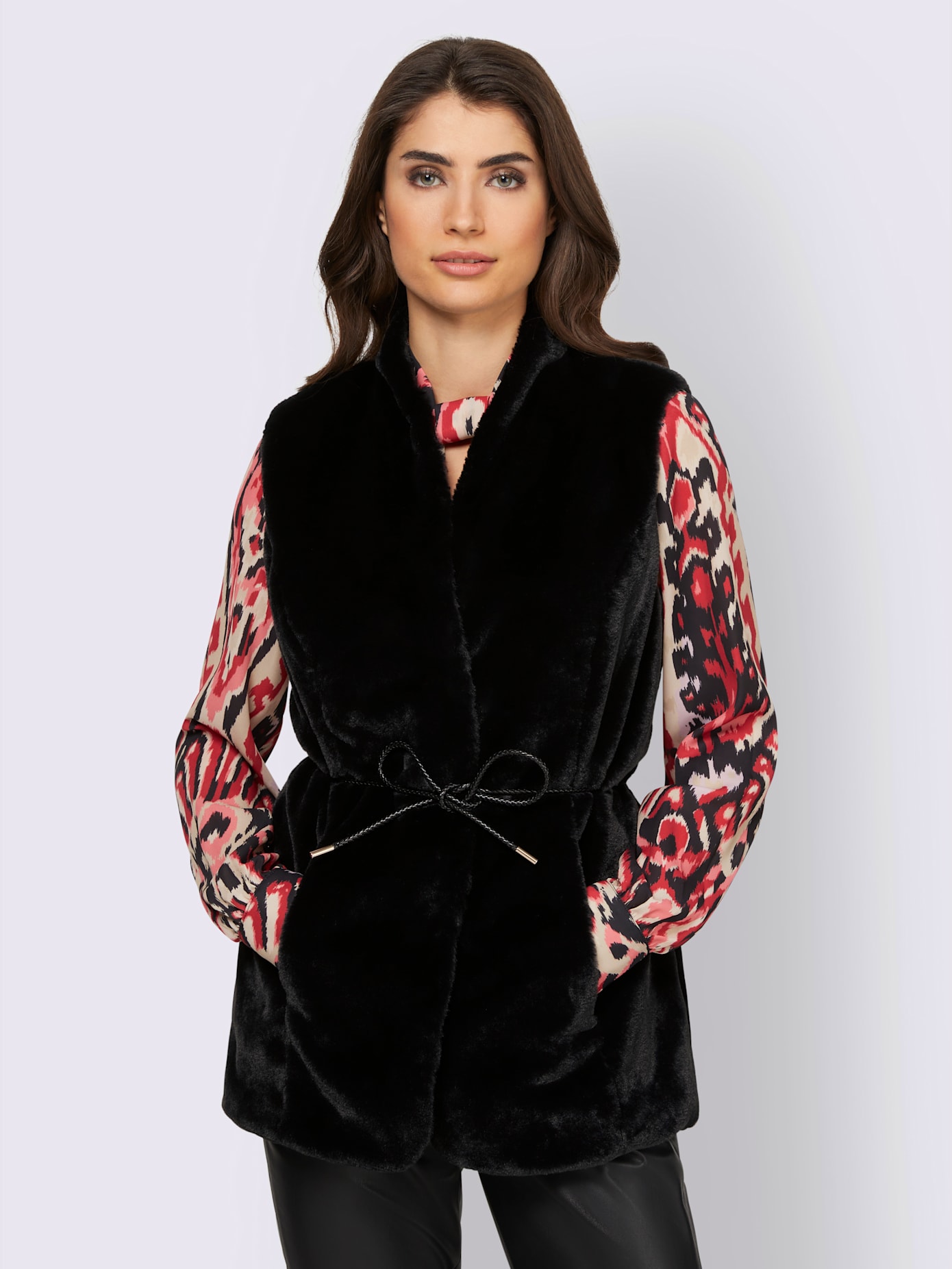 Gilet imitation fourrure ultra-doux et chaud