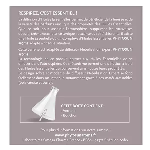 Vidraria Phytosun Aroms para difusor de nebulização profissional