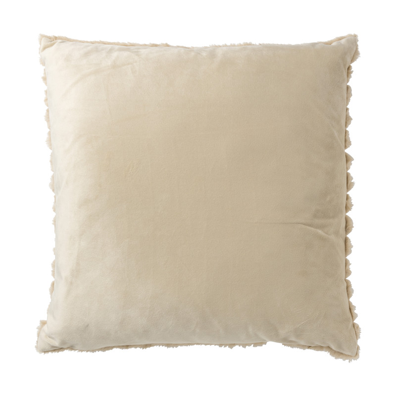 Kussen rib - beige - 45x45 cm