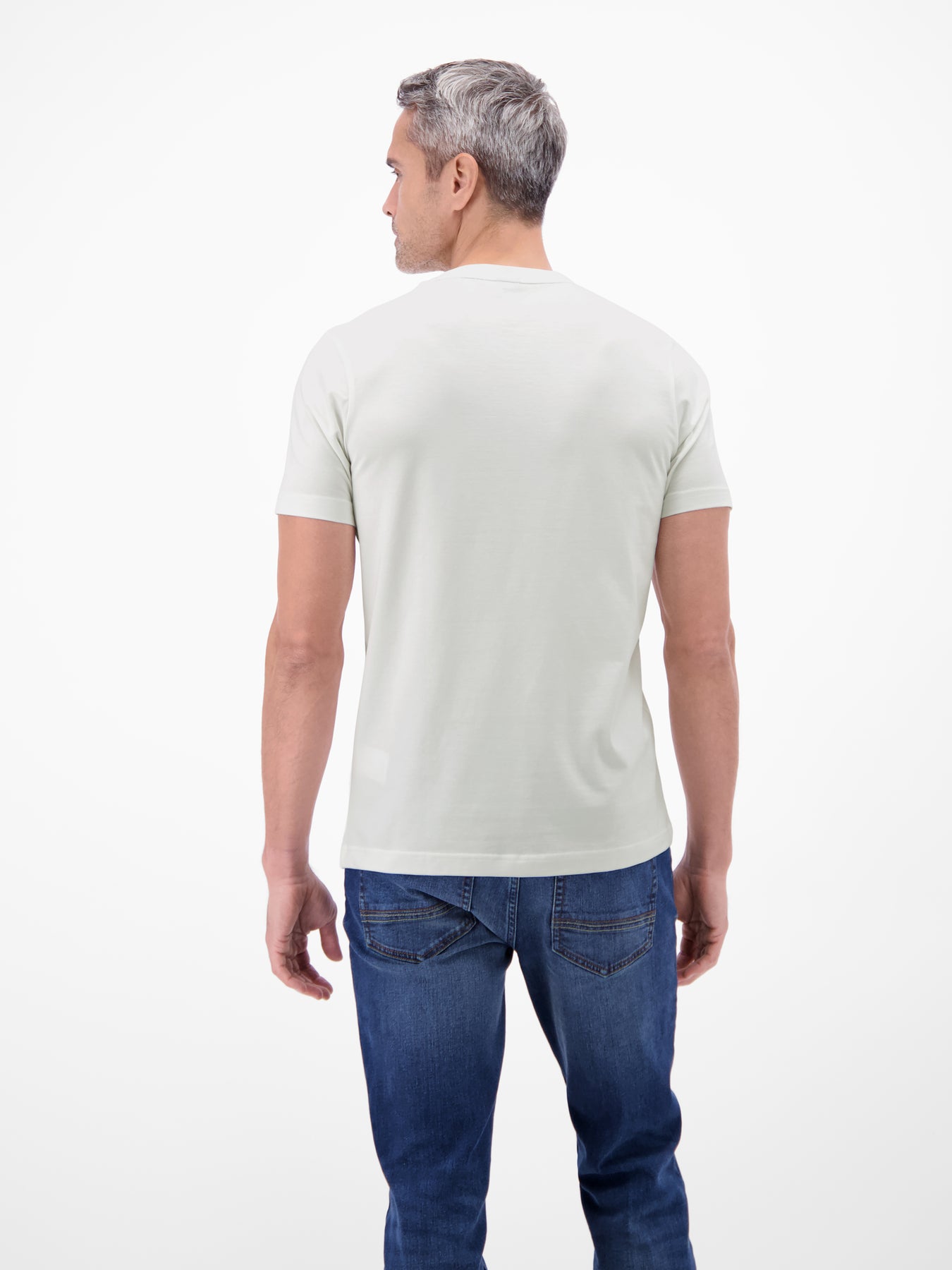 Basic T-Shirt mit LERROS Logo-Print