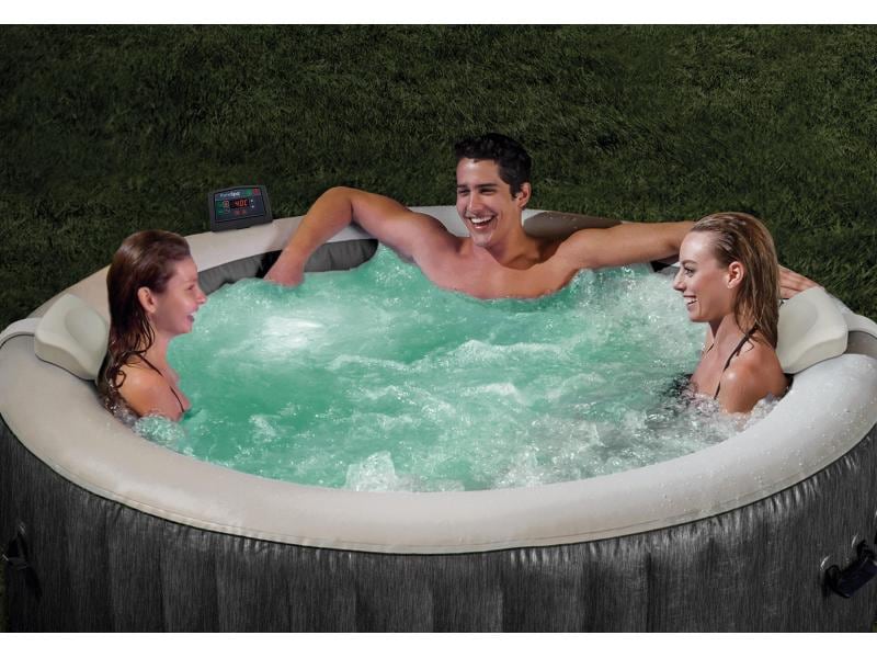 Intex Whirlpool PureSpa Bubble Massage Ø 196 cm, 2020 Luxuriöse Entspannung mit 140 Luftdüsen
