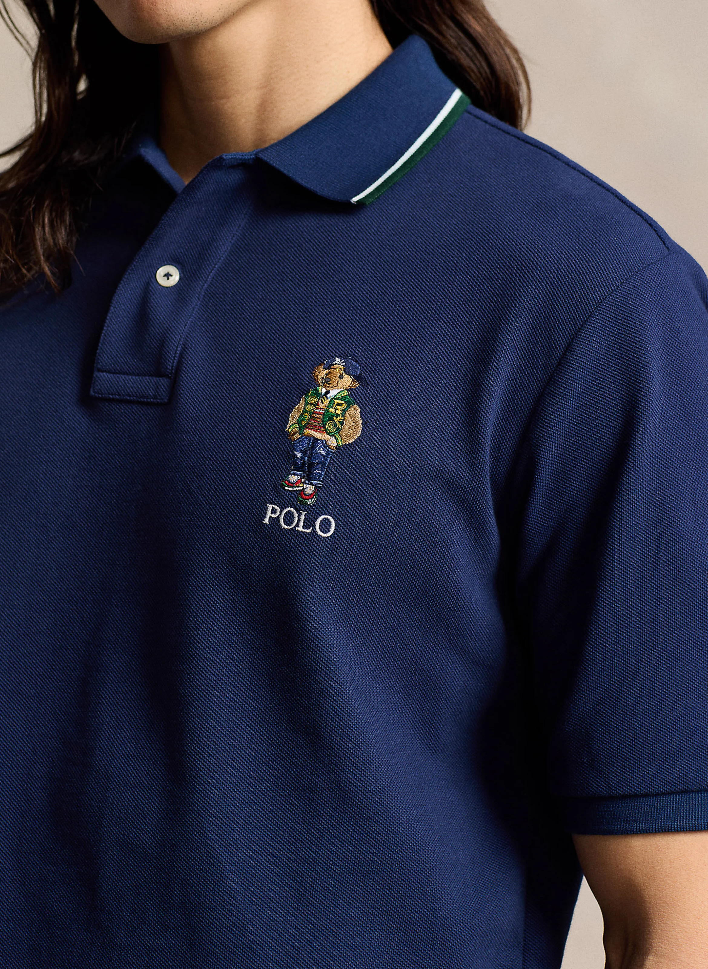 Polo regular-fit en coton | Bleu