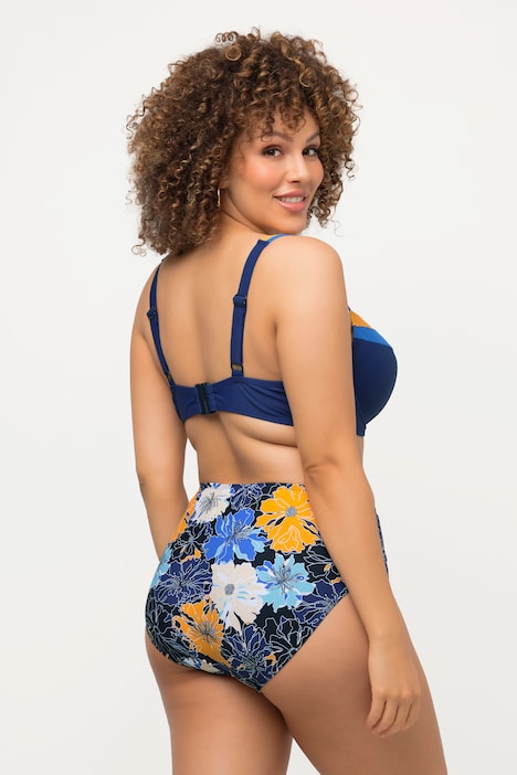 Bikini, Blüten, Softcups, Bügel, Cup D, Doppelträger
