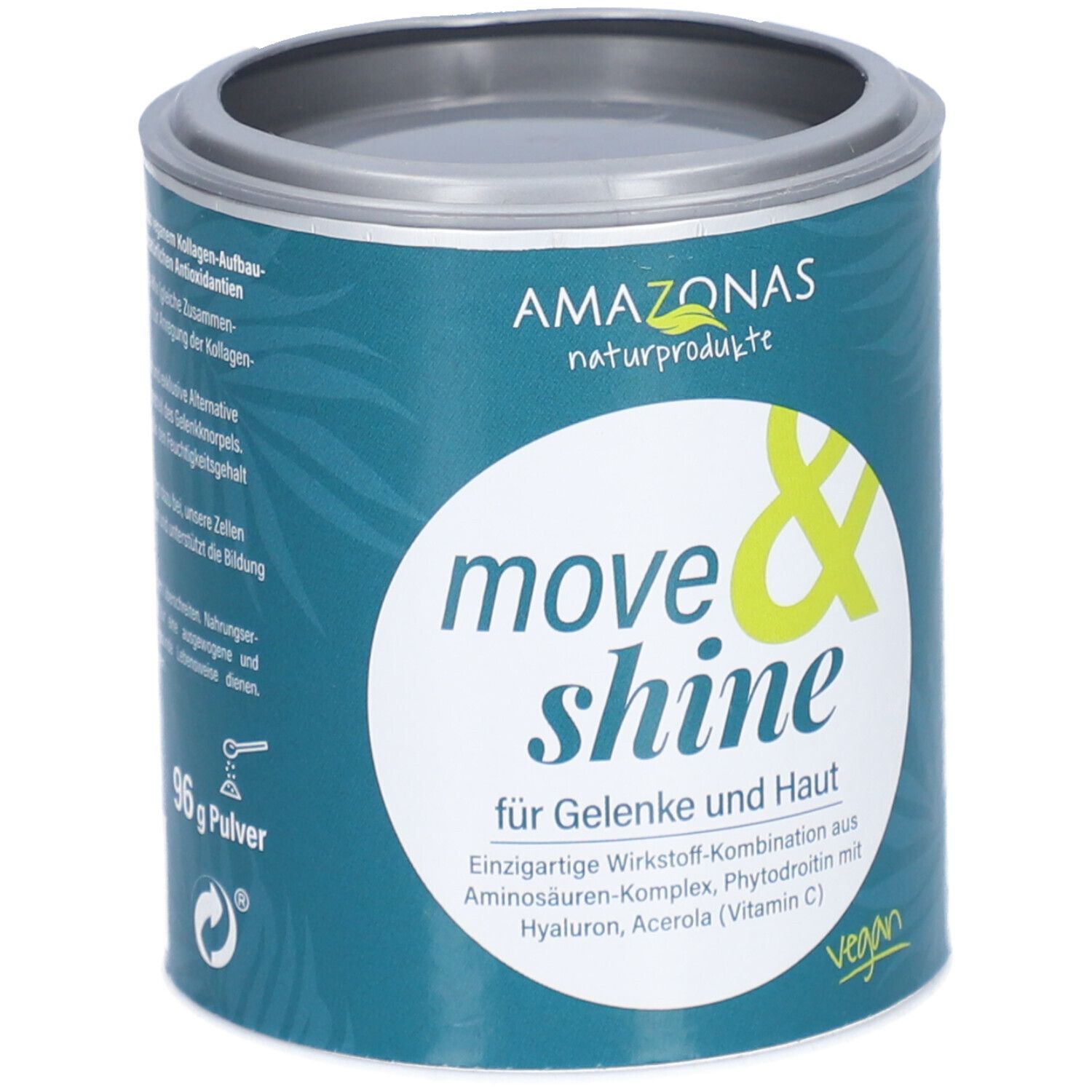 AMAZONAS move&shine Kollagen Aufbauprodukt vegan für Haut und Gelenke
