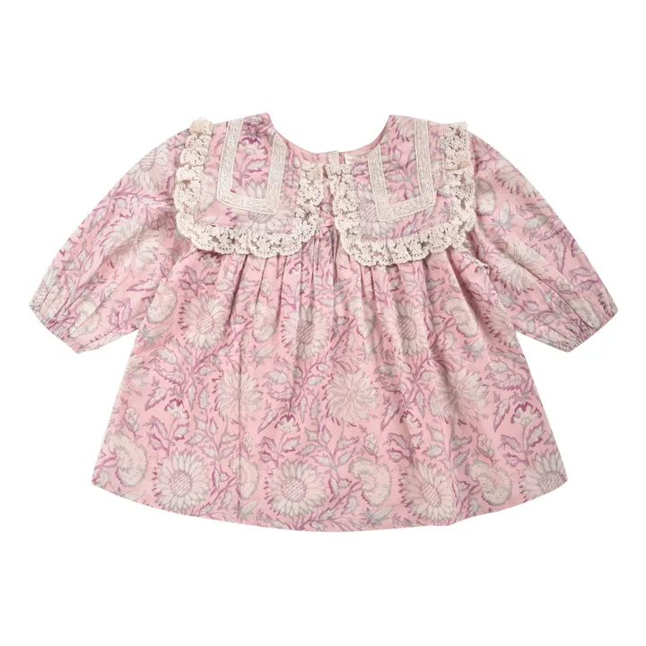 Louise Misha Robe Arinola Col Dentelle | Rose