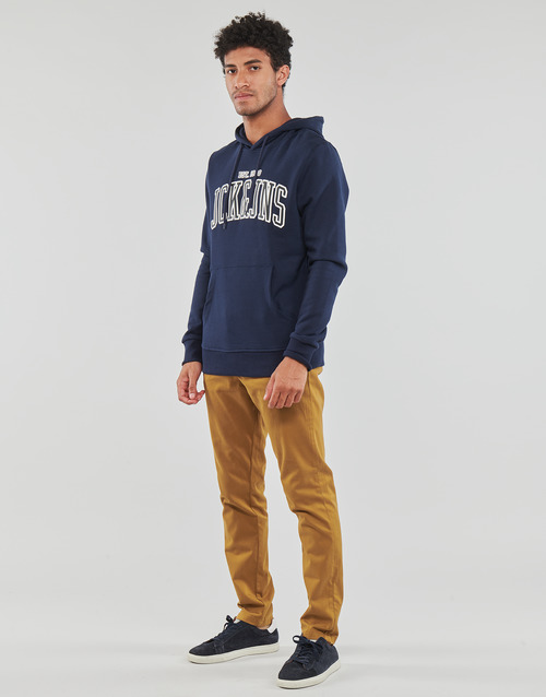 Jack & Jones - JJCEMB SWEAT HOOD - Marine