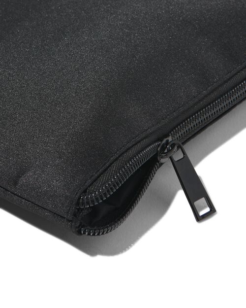 trousse à maquillage plate noire 14x21