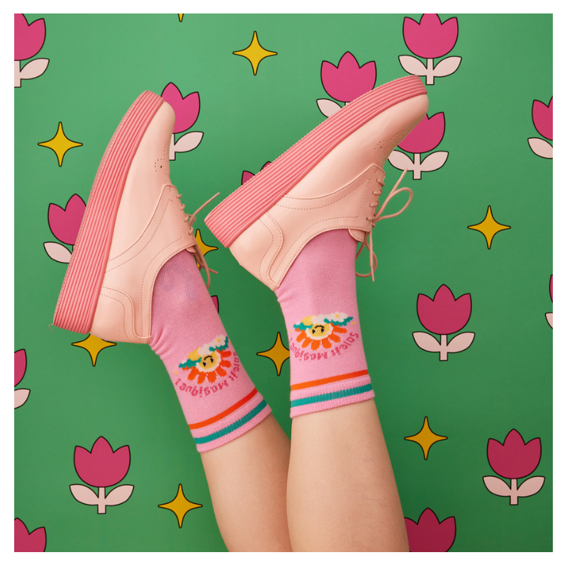Lot paires de chaussettes Tulipes 31-34 - Zou Bisou Bisou ! Le petit Souk