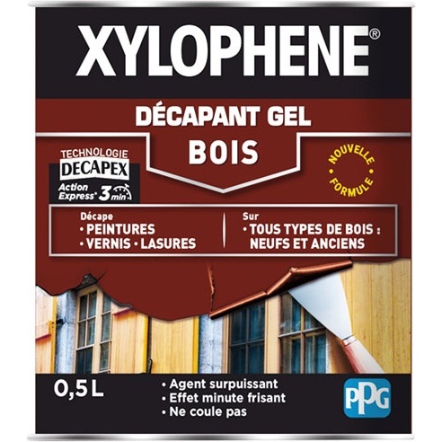 Décapant gel - Bois - Decapex - Pot 0.5 L