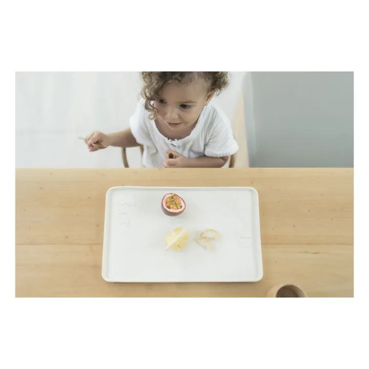 Hevea Set de table en caoutchouc naturel | Gris