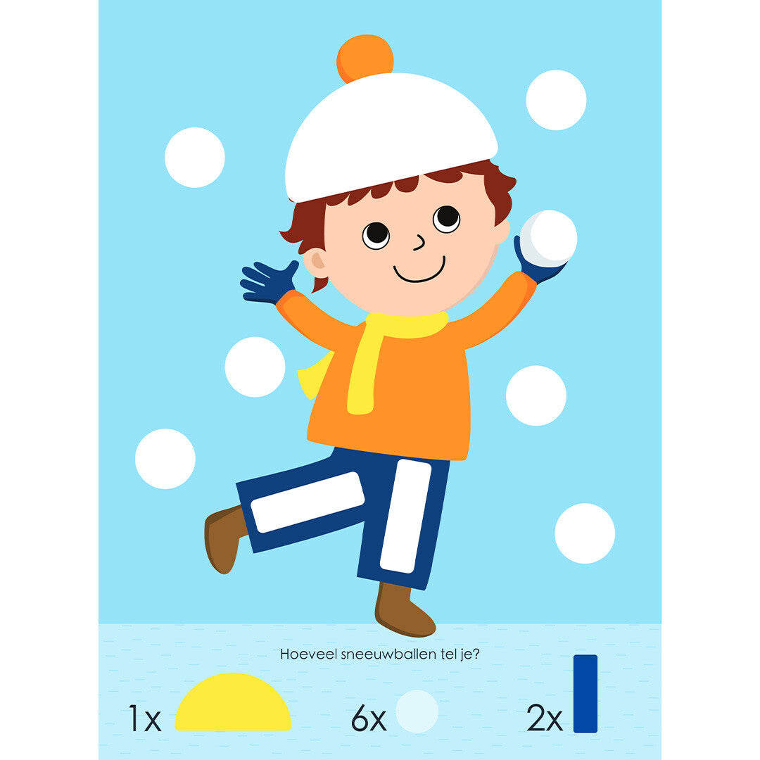 Uitgeverij ballon ik speel met vormen - winter