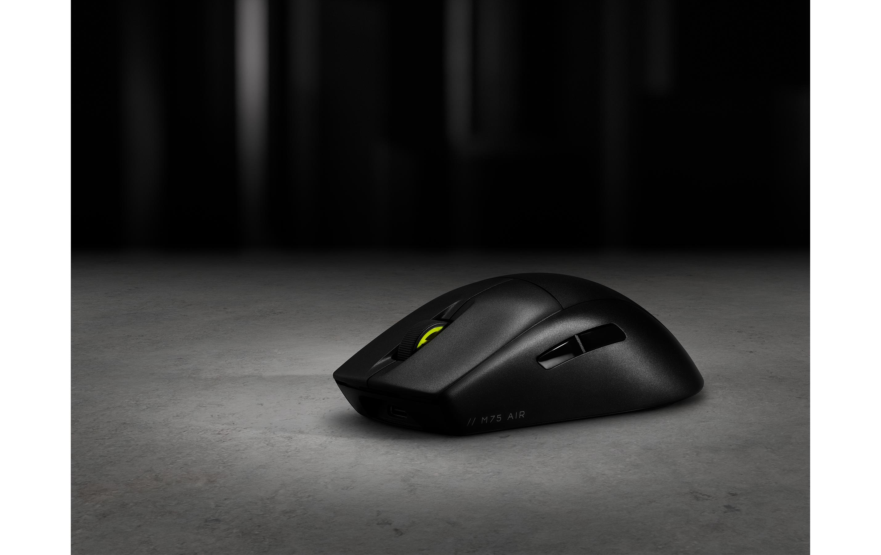Gaming-Maus M75 Air SchwarzUltraleichte, kabellose Gaming-Mouse speziell konzipiert für FPS-, MOBA-, und Battle Royale-Spiele