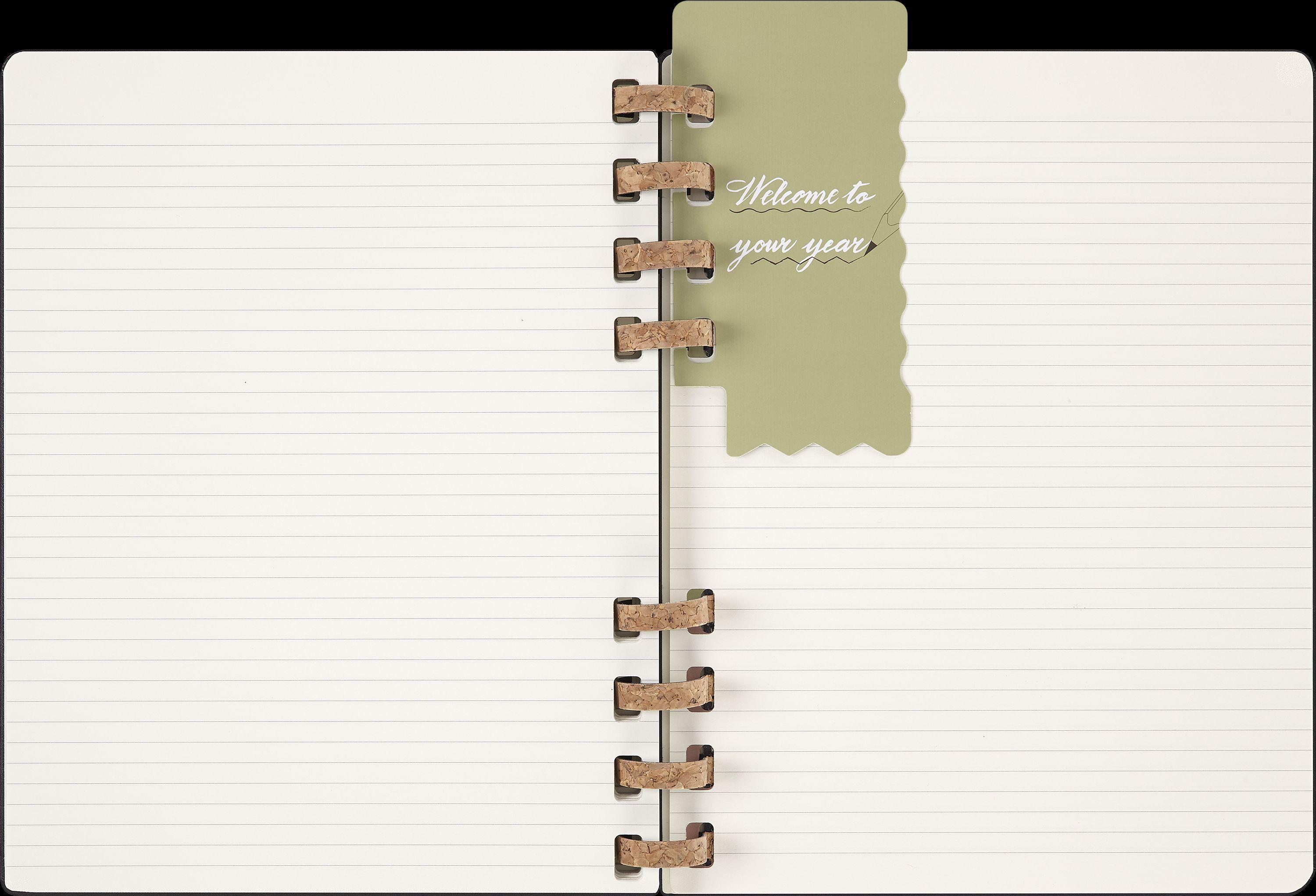 Moleskine 12 Monats Life Kalender mit Spiralbindung 2025, XL, Wochen-Monatskalender
