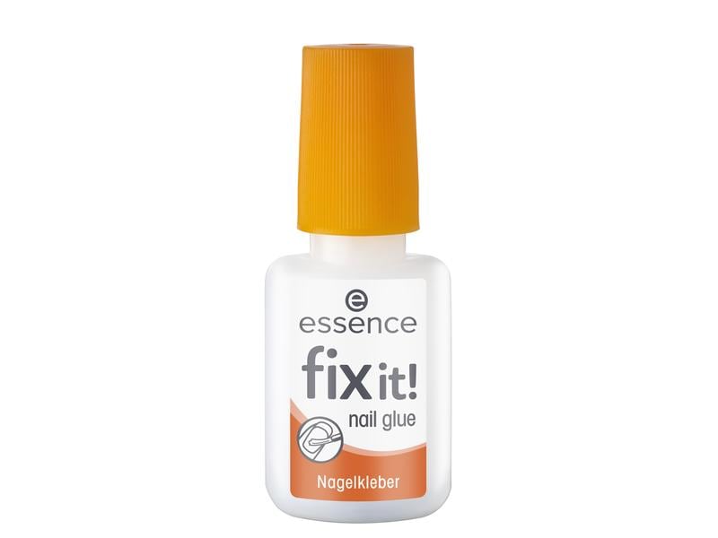 essence Fix it! Nagelkleber Veganer, alkoholfreier und acetonfreier Nagelkleber repariert und fixiert innerhalb von Sekunden