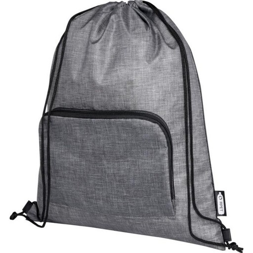 Mochila dobrável com cordão, modelo Bullet Ash.