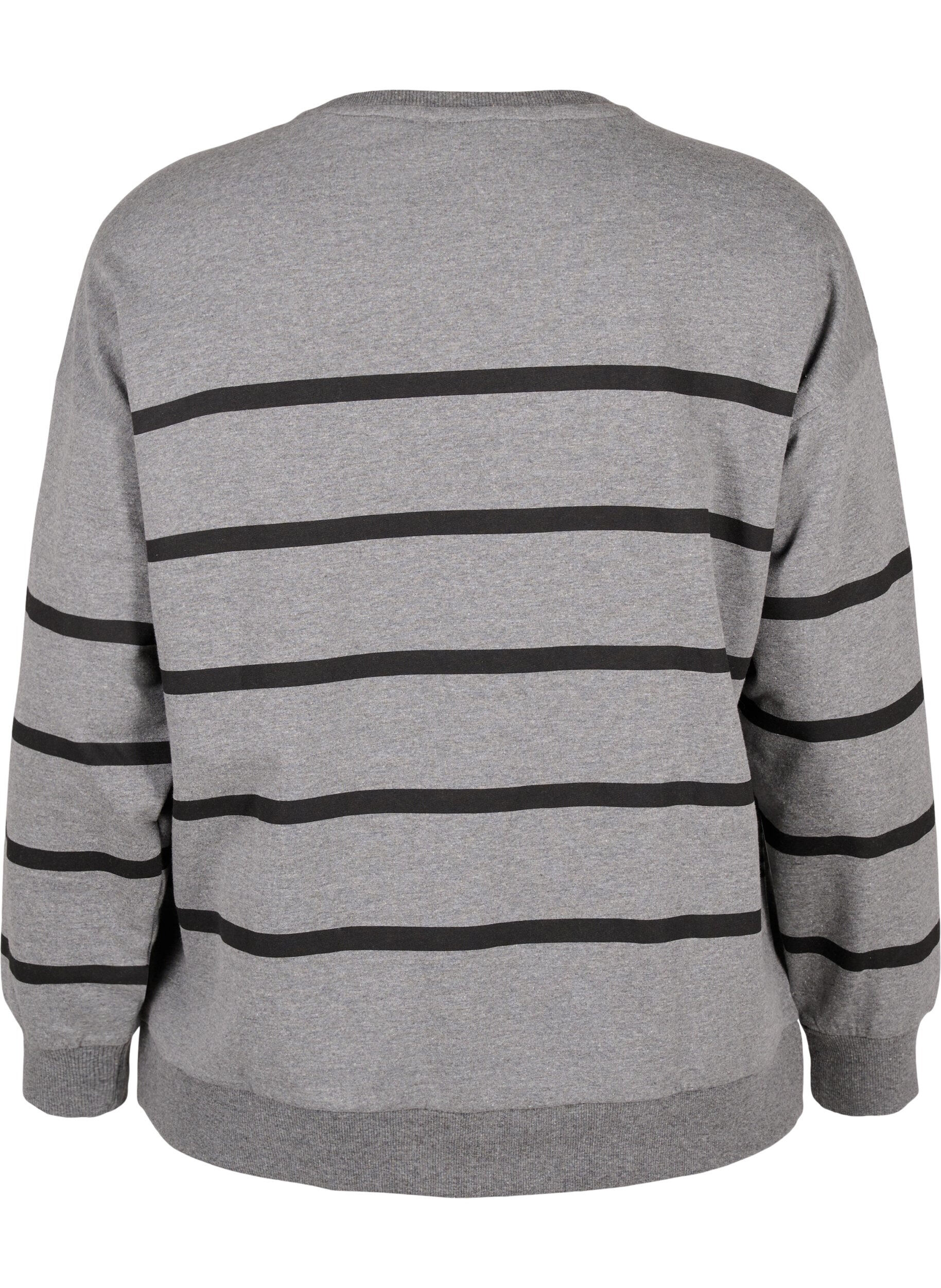 Sweatshirt med striber