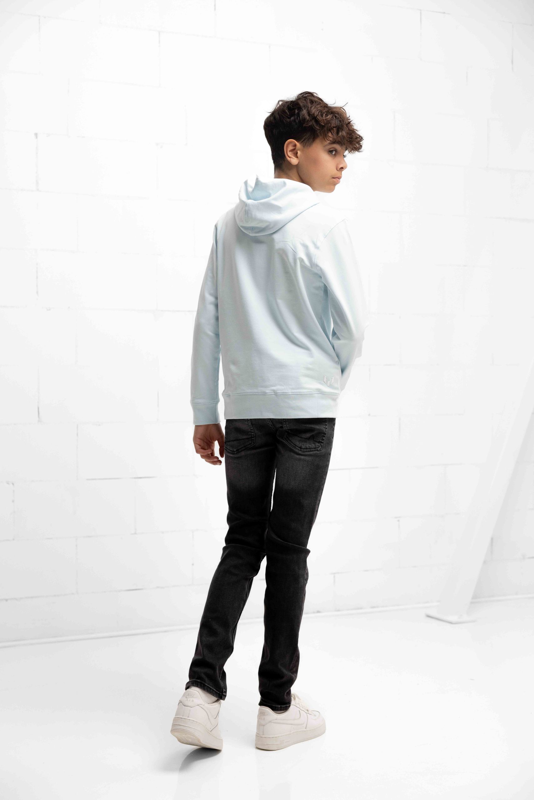Vingino x Messi Logo Hoodie Kids Lichtblauw