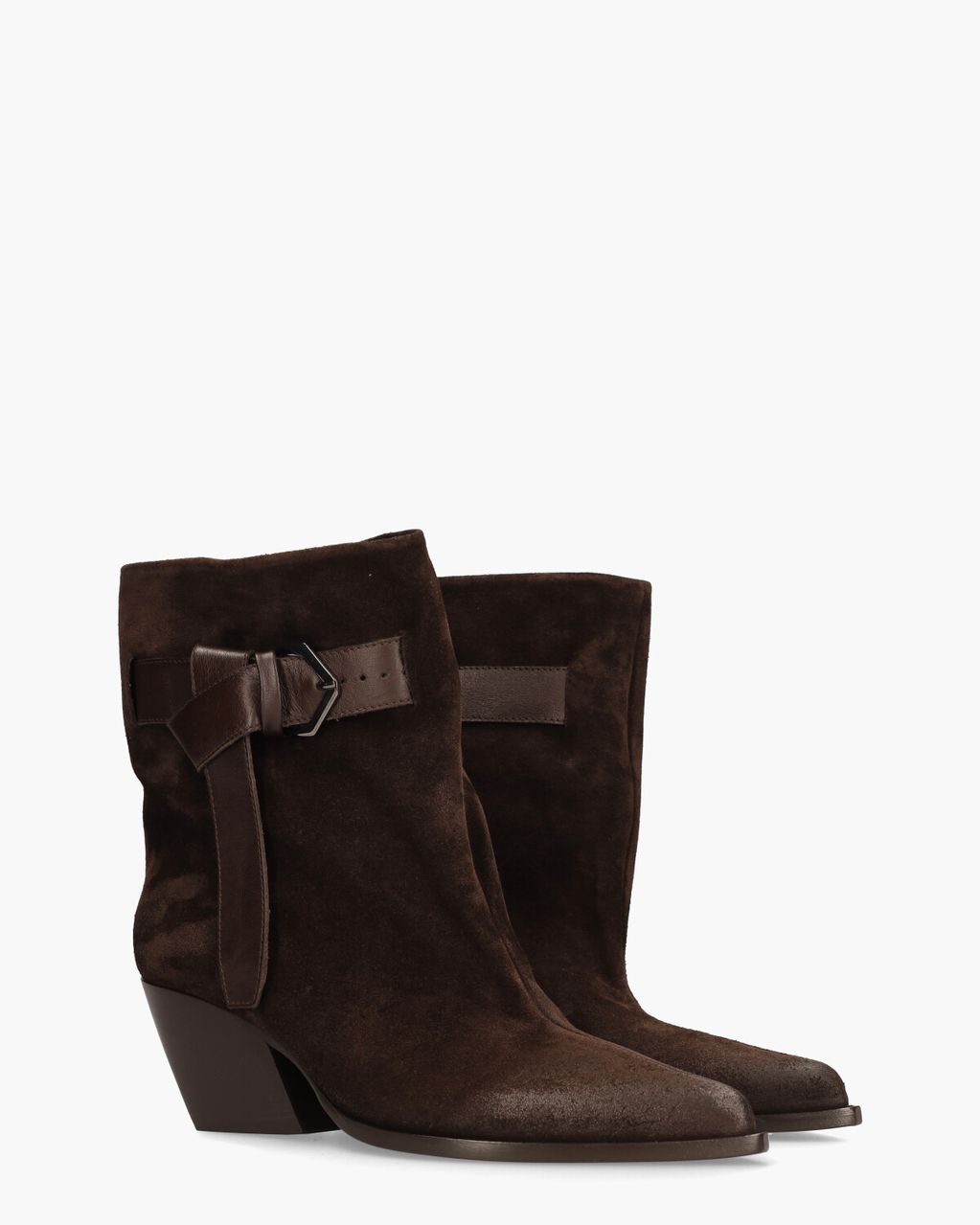 Elena Iachi E4494 Donkerbruin Dames Enkelboots