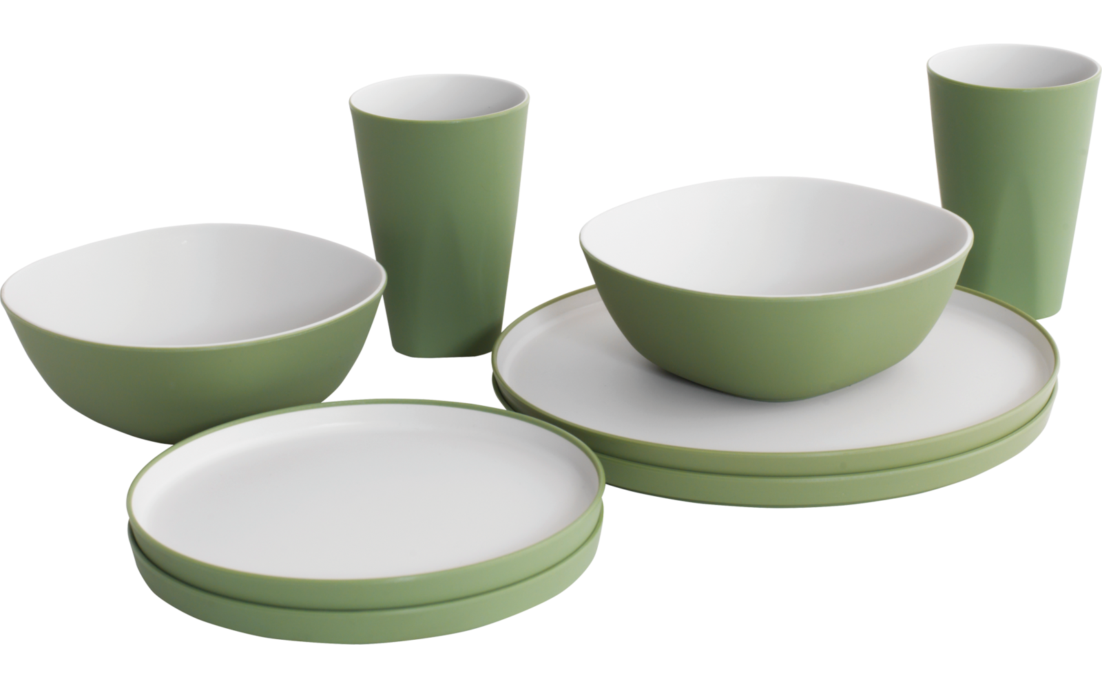 Outwell Gala 2 Personen Dinner Set 8 teilig Grey Mist