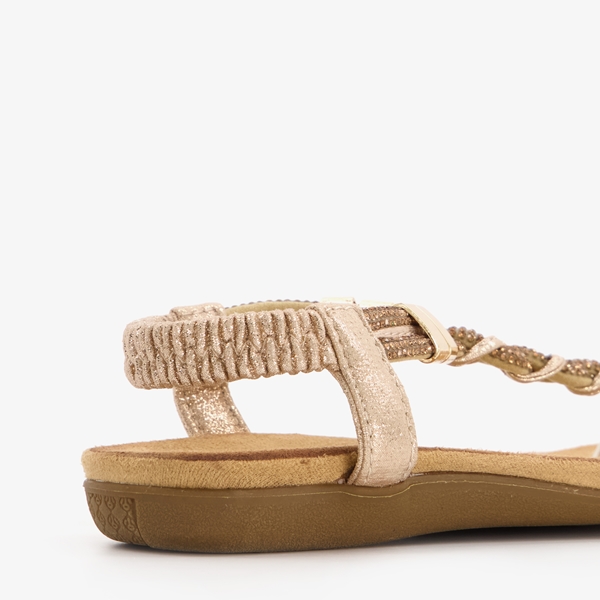 Blue Box meisjes sandalen goud met bandjes