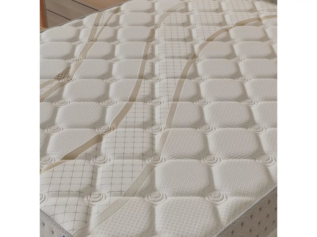Matelas 140x200cm - Ressorts ensachés + Mousse HR - Épaisseur 25cm