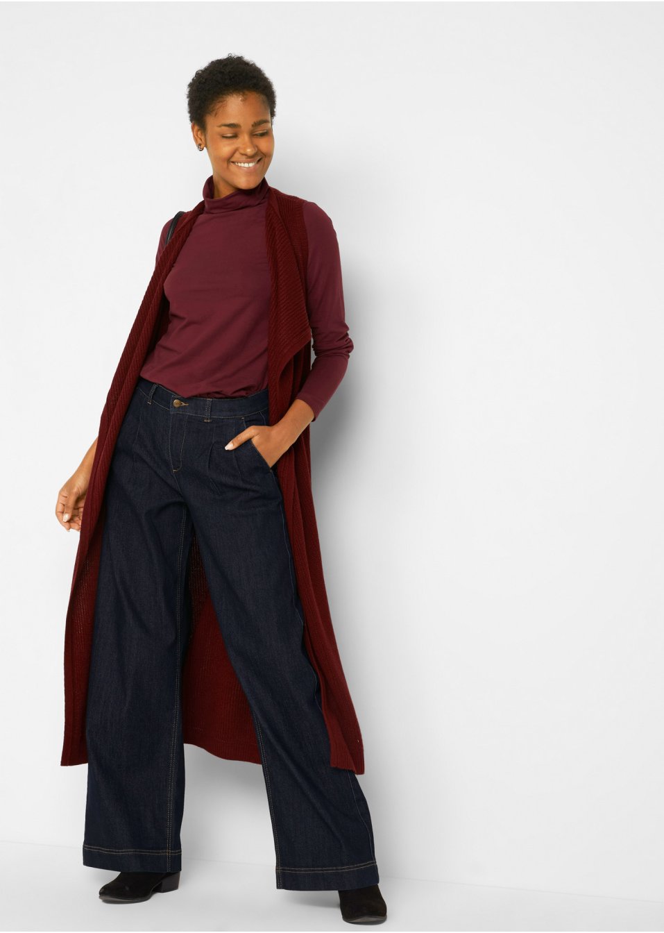 Jean Marlène avec pinces et taille confortable