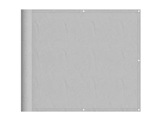 Écran de balcon gris clair 90x800 cm 100% polyester oxford