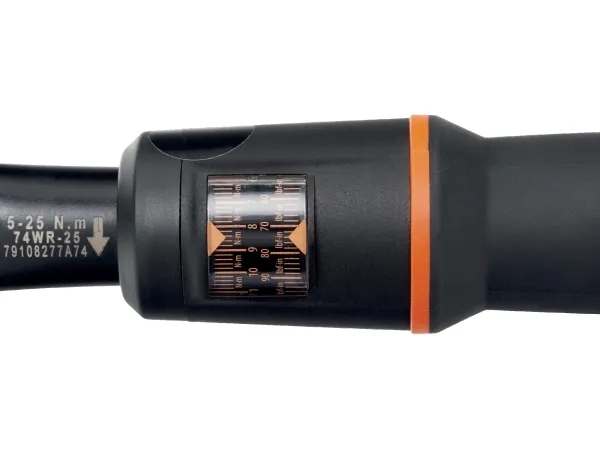Bahco 74WR-25 Momentnøgler Med skralde, Med gennemstiksfirkant, Slukker, Til indstiksværktøj 5 - 25 Nm