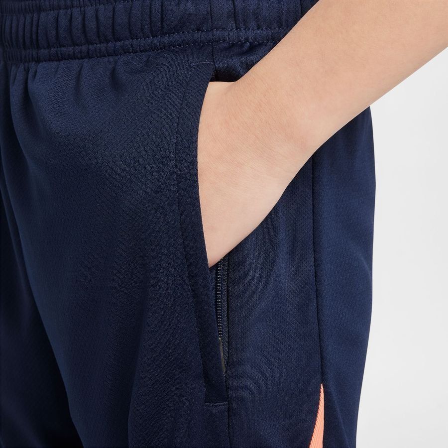 Chelsea Short d'Entraînement Dri-FIT Strike - Bleu Foncé/Orange Enfant