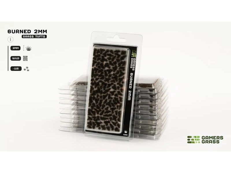 GamersGrass Tufts Burned 2 mm Hochwertige Tufts für den Gelände- und Miniaturenbau