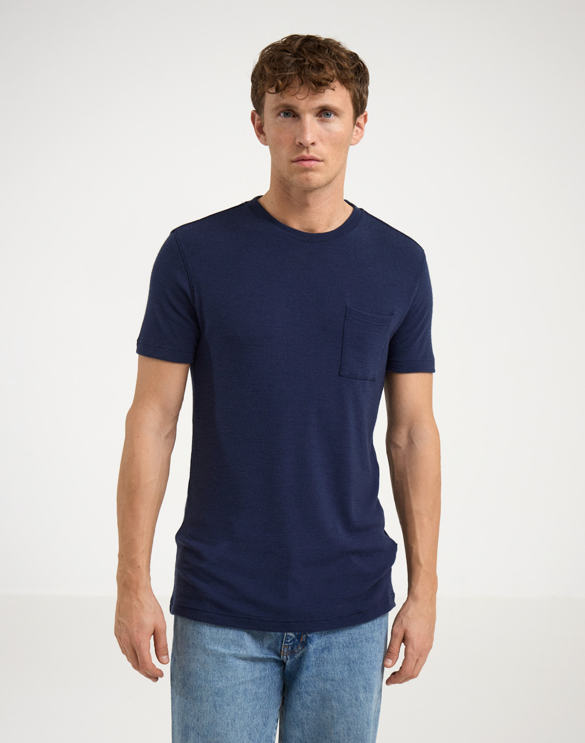 T-shirt van merinowol voor heren