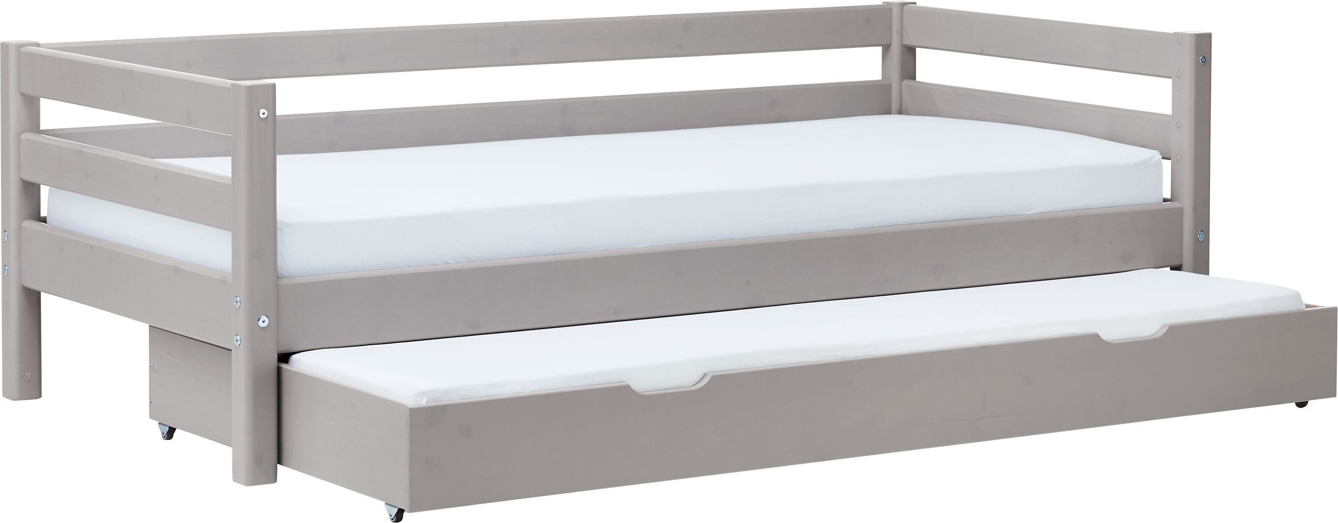 Flexa CLASSIC Kombibett - Grau / B: 100.0 cm x T: 210.0 cm x H: 67.0 cm
