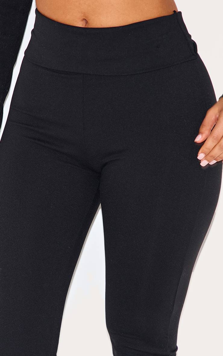 Noir Pantalon Taille Basse Sculptant Petite Taille