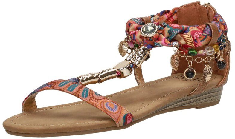 Sub55 Sandalen Plat cognac