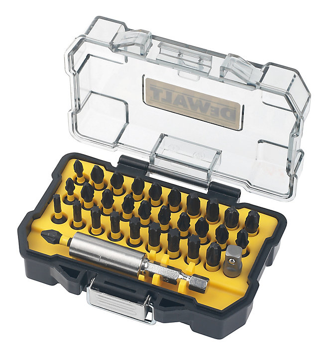 Coffret embouts de vissage + porte-embout DeWalt Extreme, 32 pièces