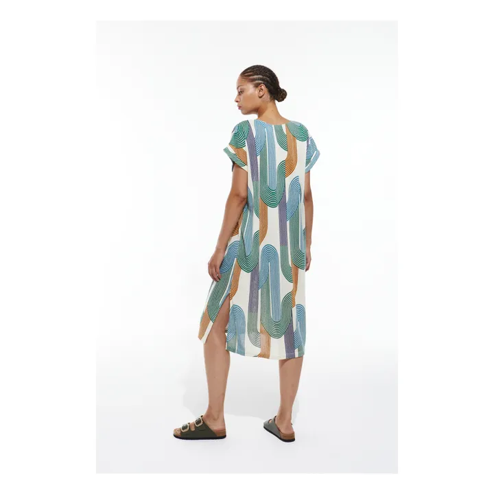 Mapoésie Robe Franca Zen Mesh | Bleu