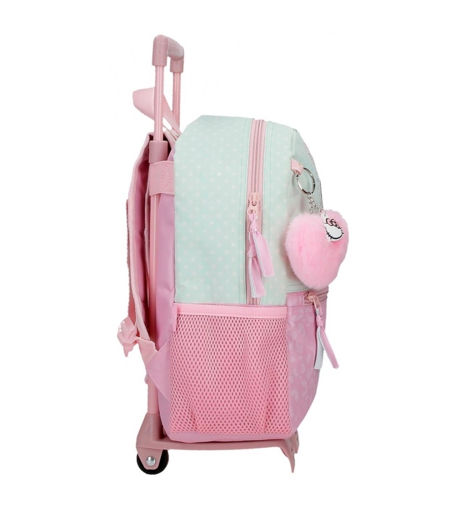 Joumma Bags Mochila Hello Kitty Paris con carro turquesa -25x32x12cm-
