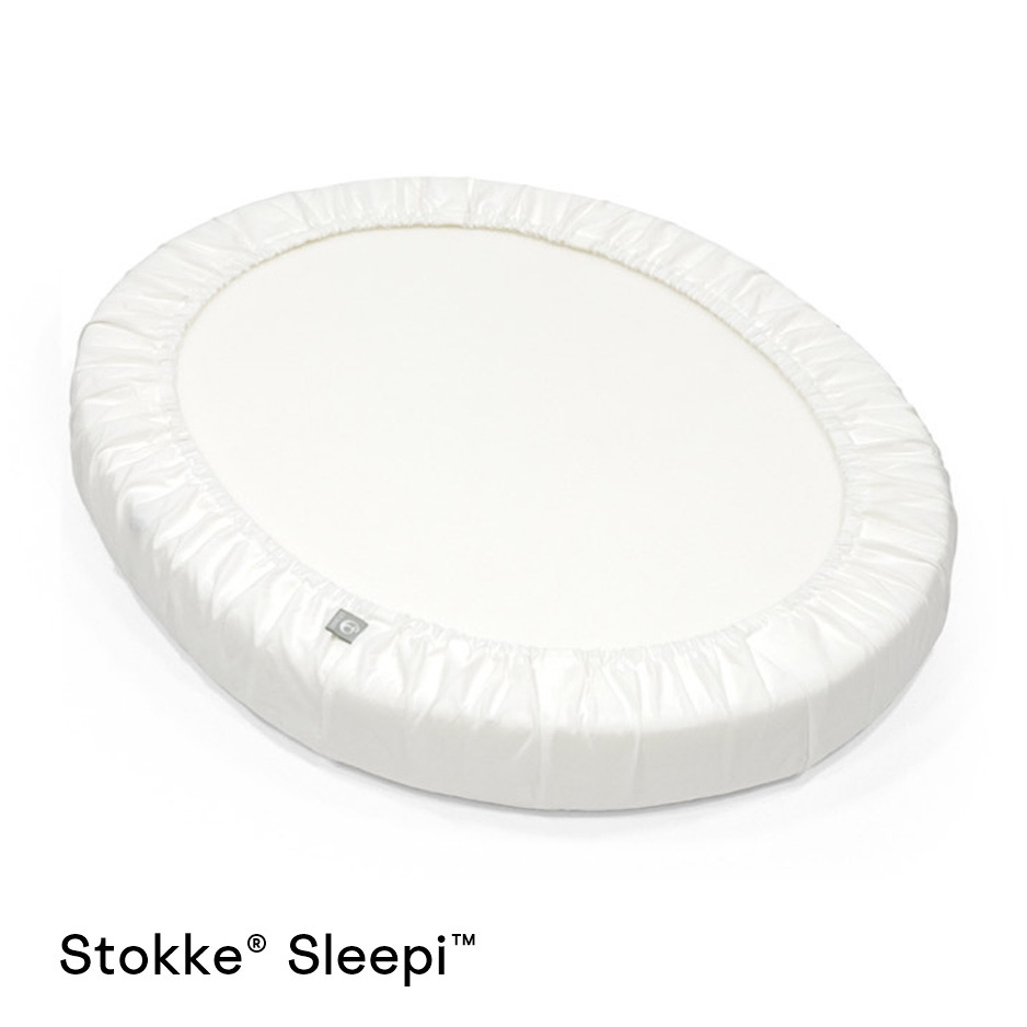 Stokke Sleepi Mini hoeslaken wit