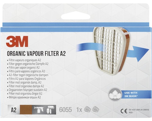 3M™ 6055PRO1 organische dampfilter, beschermingsklasse A2