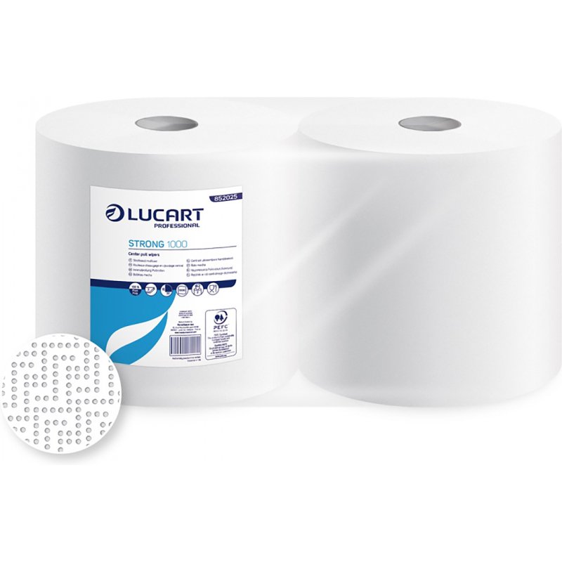 Bobine d'essuyage Lucart Strong 1000 - blanche