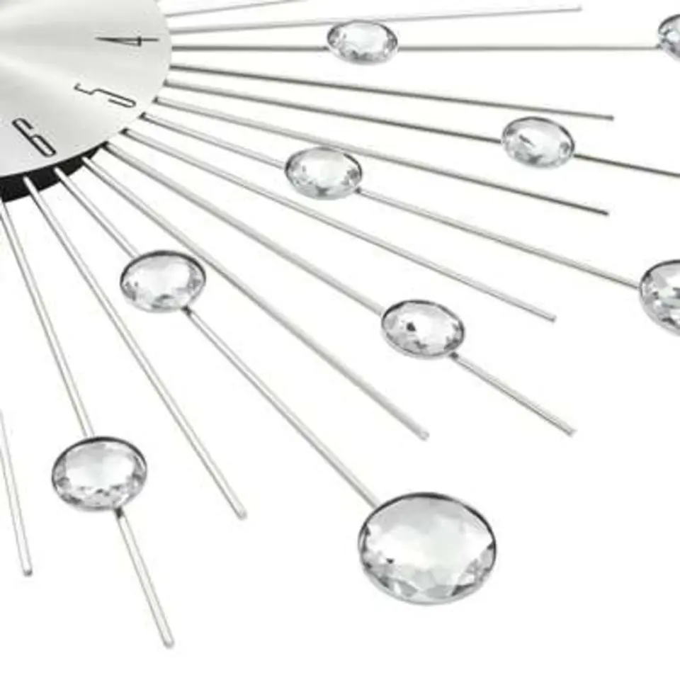vidaXL - Wandklok - Zilver - Aluminium