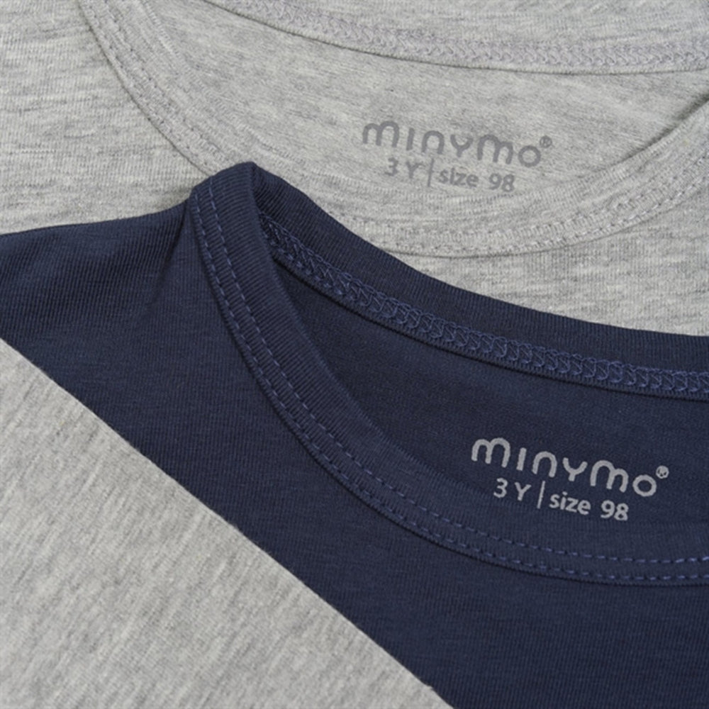 Køb Minymo Dark Navy Bluse Basis 34 2-pak NOOS