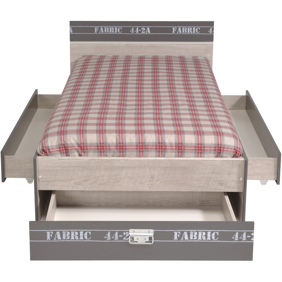 Parisot Kinder- und Jugendzimmer 5-tlg Fabric 13 Esche-grau Esche-grau