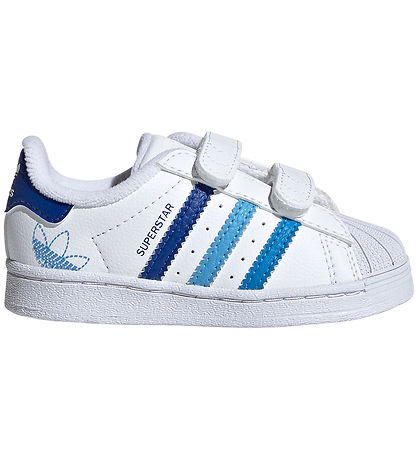 adidas Originals Sko - Superstar CF I - Hvid/Bl?