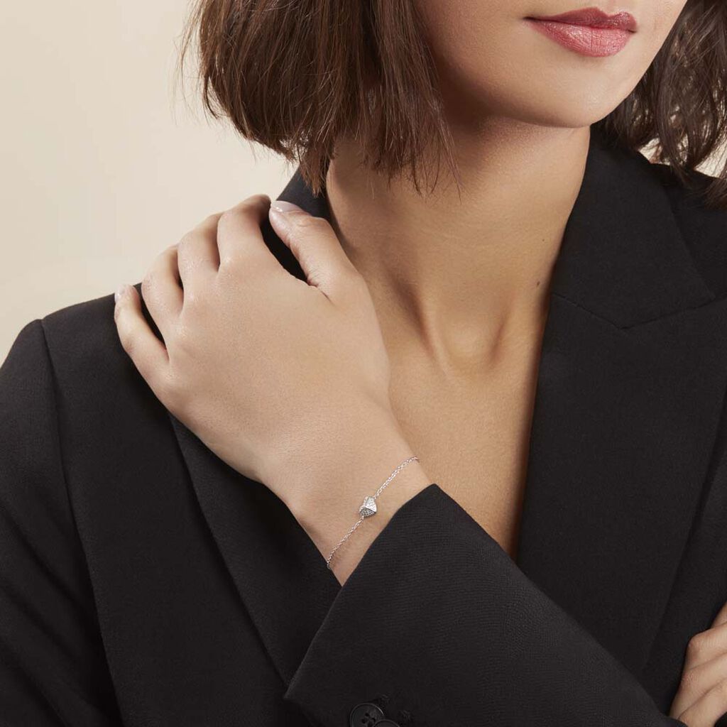 Bracelet Samia Argent Blanc Oxyde De Zirconium