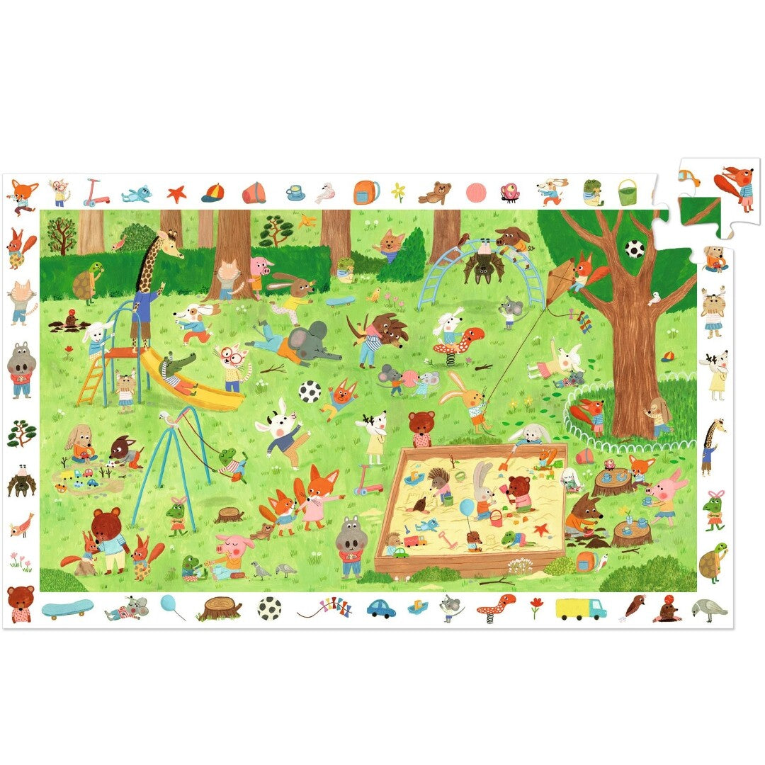 Djeco puzzel observation speeltuin - 35st